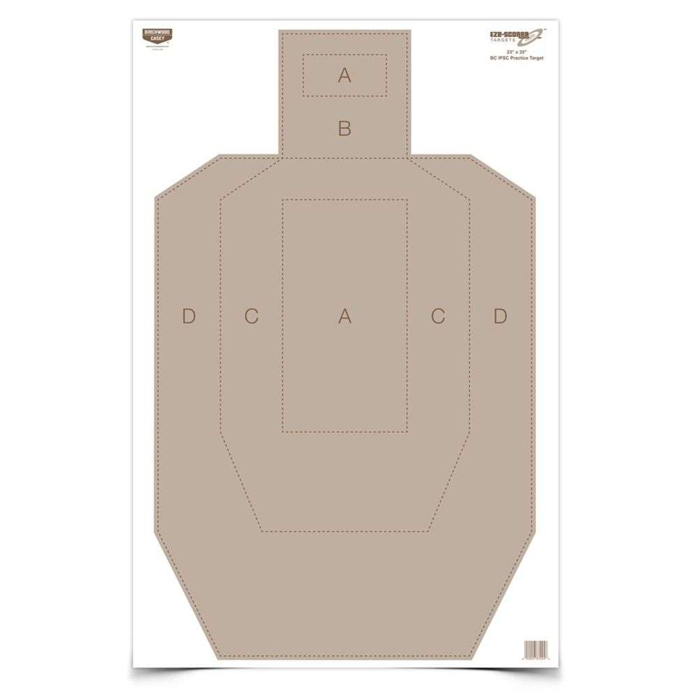 Targets Birchwood Casey 4.50" EZE-SCORER IPSC PRACTICE 23X35IN 5PK